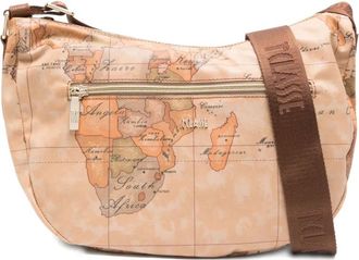 Alviero Martini 1A Classe Borsa a tracolla con stampa mappa - Toni neutri
