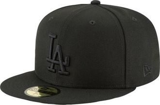 New Era Mens Los Angeles Dodgers Dodgers 59Fifty Cap - Black/Black Size 6 7/8