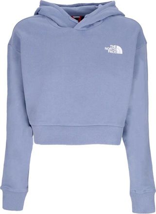 The North Face Cropped Hoodie Trend Sweatshirt - Dames - Sportshirts - Blauw - L - Katoen - Fitness