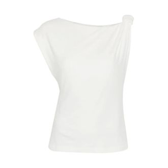 Pinko Blouses, female, White, Size: XS Marlena Top