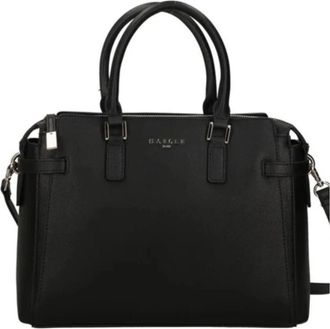 Ga&euml;lle Paris Zwarte Kunstleren Handtas met Verstelbare Schouderband - Dames - Handtassen - Zwart - ONE Size - Leer - Tassen