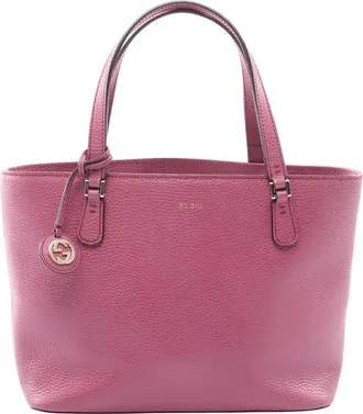 Gucci Pre-owned Gucci Grained Leather Interlocking G Tote Ladies UIHIG59BX61X23S9