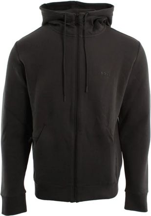 HUGO BOSS Saggy Vest - Heren - Vesten met rits - Groen - 2XL - Katoen - Hoodies & sweatvesten