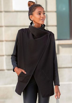 Lascana Womens Leather Sleeve Jacket