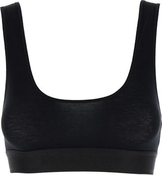 Palm Angels Black U Neckline Sports Bra