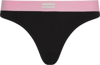 Karl Lagerfeld Perizoma con banda logo (6 pezzi) - Nero