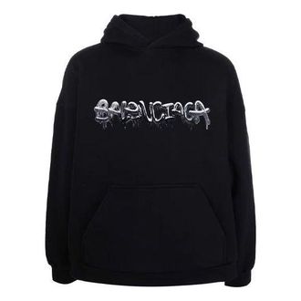 Balenciaga Slime Hoodie Wide Fit Black 674986TLVF21069