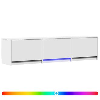 vidaXL Mueble De Tv Con Led 165 X 34 X 40 Cm Madera De Ingenier&iacute;a Vidaxl