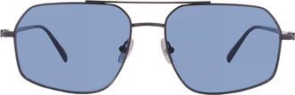 Ferragamo Blue Navigator Mens Sunglasses SF313S 016 58