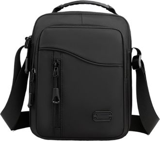 Generic Compatible For Men Waterproof Shoulder Bag Handbag FashionSmall For Business Travel Crossbody Bags(Black)