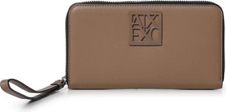 A|X Armani Exchange Portafoglio con zip - - Accessories - Donna - Marrone - ONE SIZE