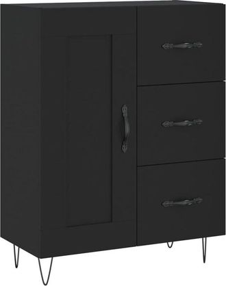 vidaXL Sideboard Black 69.5x34x90 cm Engineered Wood Vidaxl