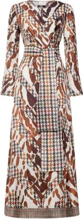 Pierre-Louis Mascia Aloe Maxi Jurk - Dames - Maxi kleedjes - Veelkleurig - M - Kleedjes