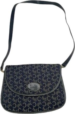 Celine Pre-owned Vintage Schoudertas - Dames - Vintage Schoudertas - Blauw - ONE Size - Leer - Vintage