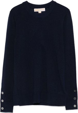 Michael Kors Blue Knitwear In Wool Crew-Neck