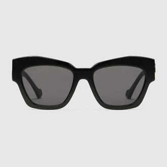 Gucci Cat-eye Frame Sunglasses, Black