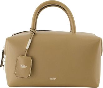 Max Mara Tassen, Dames, Beige, ONE Size, Leer, Boston Medium Bag