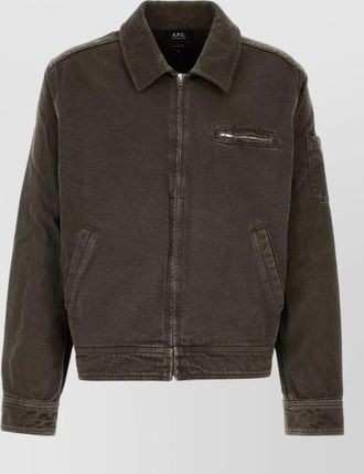 A.P.C. denim single breasted jacket