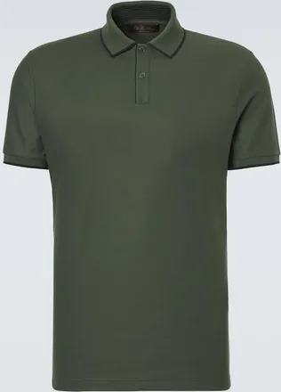 Loro Piana Polo Brentwood in piqu&eacute; di misto cotone
