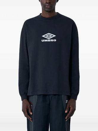 Umbro logo-motif long-sleeves T-shirt - men - Cotton - L - Black