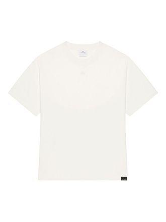 Courr&egrave;ges White Crew Neck T-Shirt