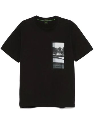 BOSS graphic-print T-shirt - Black