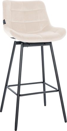 Clp Clp - Taburete De Bar Weston Giratorio Crema Terciopelo