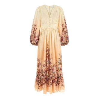 Zimmermann Maxi Dresses, female, Multicolor, Size: 2XS Awaken Plunge Maxi Dress