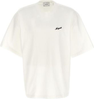 Axel Arigato White Logo Crew Neck T-Shirt