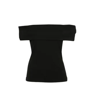 Gestuz Drew Off-shoulder Ribbed-knit Top