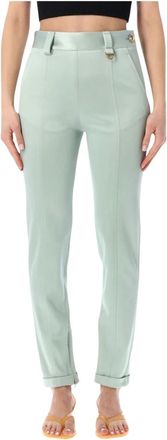 Chlo&eacute; High-rise Jersey Slim Pants - Dames - Slim Fit Broeken - Blauw - XS - Broeken