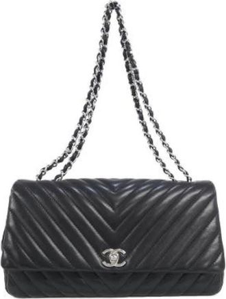 Chanel Pre-owned Lambskin Shoulder Bag - Dames - Vintage Schoudertas - Zwart - ONE Size - Leer - Vintage