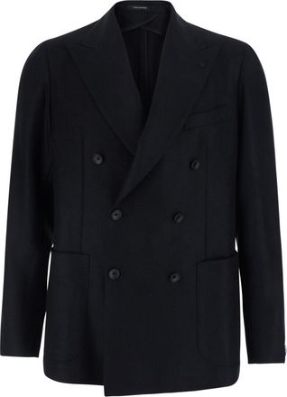 Tagliatore Black Peaked Lapel Blazer