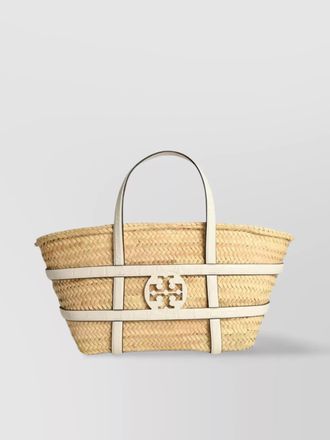 Tory Burch ella raffia tote bag