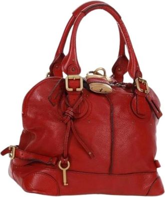 Chlo&eacute; Pre-owned Handbags, female, Red, Size: ONE SIZE Pre-owned Hand Bag