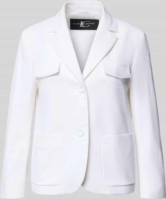Luisa Cerano Luisa Cerano Slim Fit Blazer mit Reverskragen in Weiss, Gr&ouml;&szlig;e 34