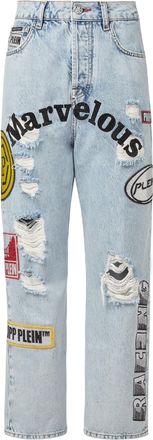 Philipp Plein Denim Broek Losjes