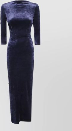 Giorgio Armani round neck midi dress