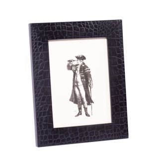 Posh Trading Company Chelsea Picture Frame - Croc Noir in Black
