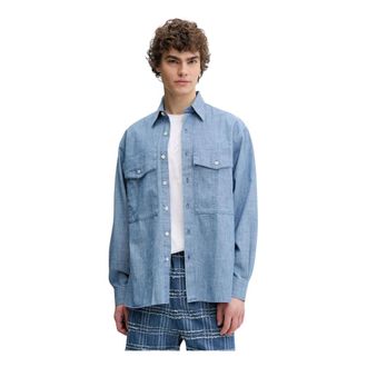 Sunflower Hombre, Camisas, Azul, Talla: S
