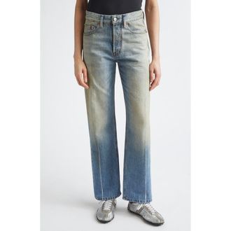 Maison Margiela Straight Leg Jeans in Medium Blue at Nordstrom, Size 29