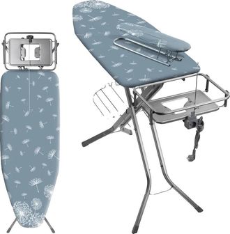 OEM Tabla De Planchar, Altura Regulable De 80 A 100 Cm, Dimensiones 130 X 48 Cm, Toma De Corriente Integrada De 250 V, Funda 100 % Algod&oacute;n, Patas Met&aacute;lica
