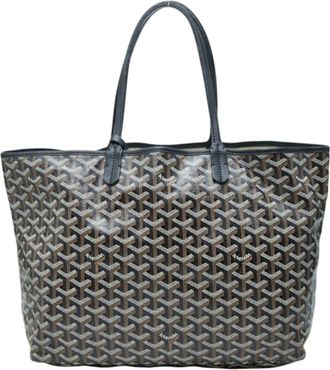 Goyard Black Brown Pvc Leather Pouch Tote Bag (Pre-Owned)