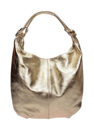 Anna Luchini Goud Rundleer Tas