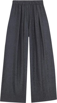 Cortana Wide Broeken - Dames - Wijde Broeken - Blauw - L - Chiffon - Broeken