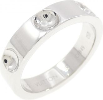 Louis Vuitton White Gold White Gold (18K) Band Ring (Pre-Owned)