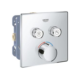GROHE Mezclador De Ducha Empotrado Grohtherm Cube Con 2 Salidas Y Cuerpo Empotrado Rapido