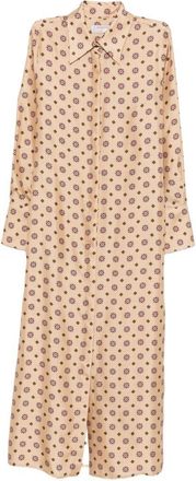 Alberto Biani Womens Silk Chemisier Dress