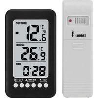 OEM Estaci&oacute;n Meteorol&oacute;gica Inal&aacute;mbrica, Reloj Lcd Para Temperatura Interior Y Exterior, Term&oacute;metro De Transmisi&oacute;n Inal&aacute;mbrica, Con Transmisor Port&aacute;til