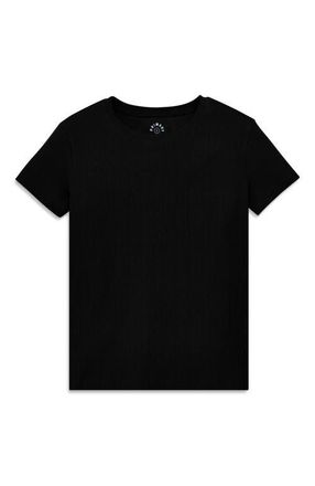 primary Womens Fit Rib Tee in Black at Nordstrom, Size Xx-Large
